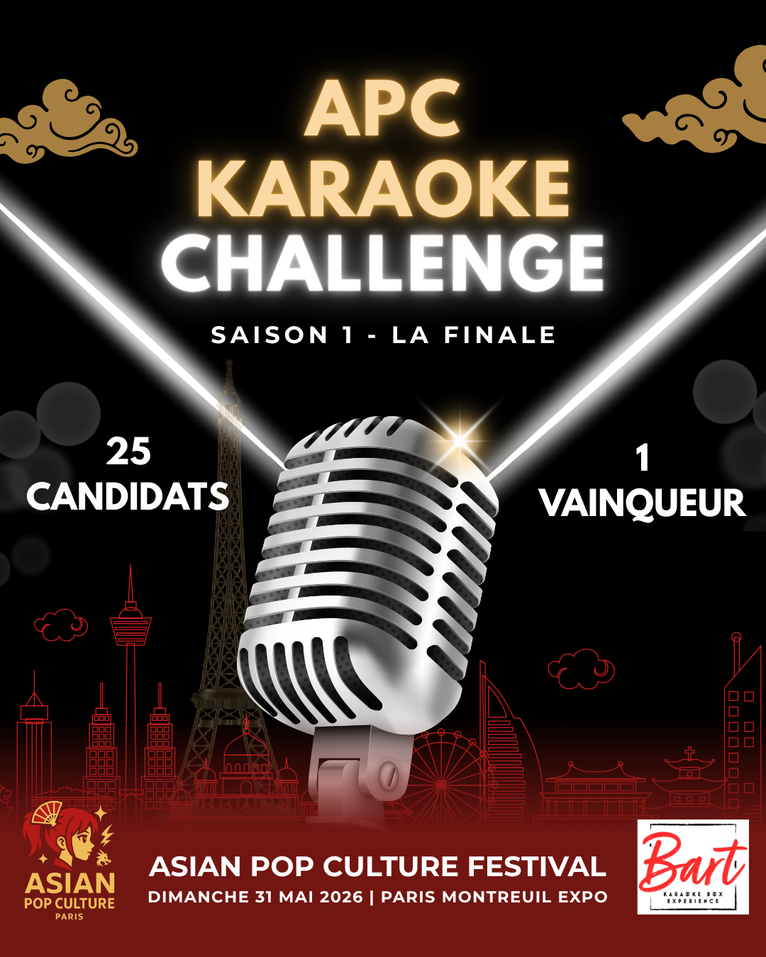 APC karaoke challenge poster